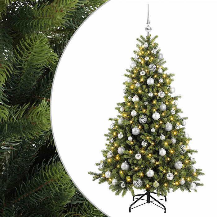 Brad de Crăciun artificial cu glob 210 cm 300 LED-uri Alb cald - WALTI WALTI