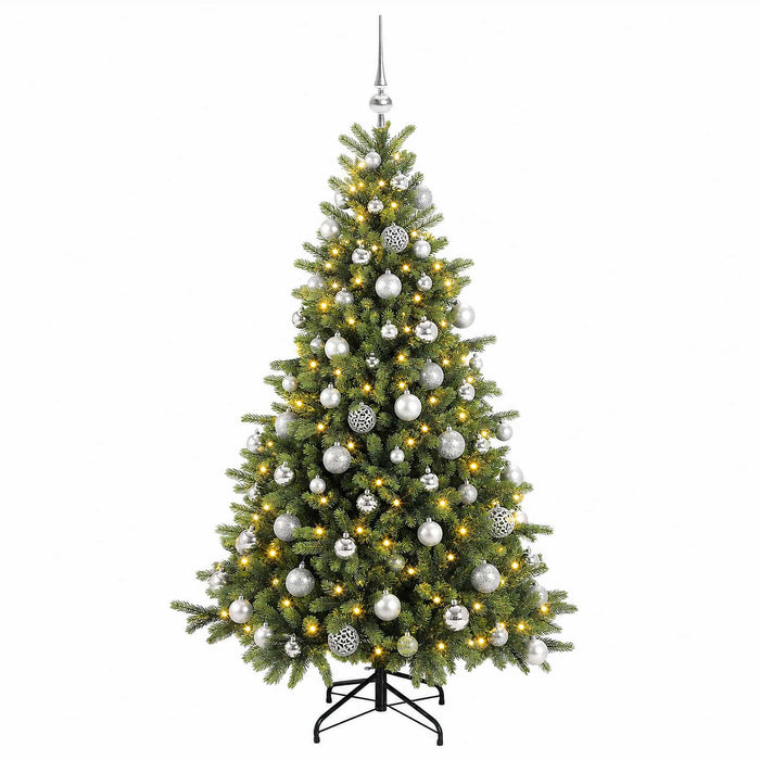 Brad de Crăciun artificial cu glob 240 cm 300 LED-uri Alb cald - WALTI WALTI