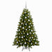 Brad de Crăciun artificial cu globuri 210 cm 300 LED-uri - WALTI WALTI