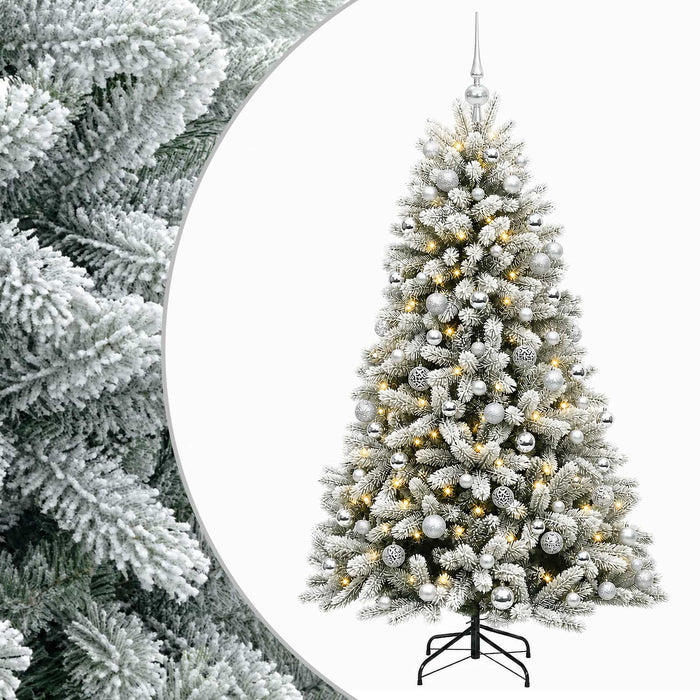 Brad de Crăciun artificial cu globuri 180 cm 300 LED-uri - WALTI WALTI