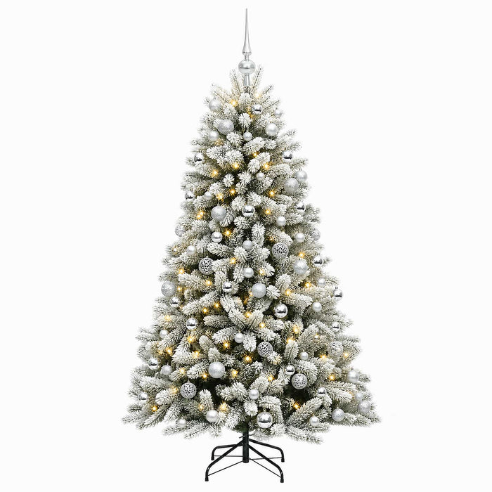 Brad de Crăciun artificial cu globuri 180 cm 300 LED-uri - WALTI WALTI