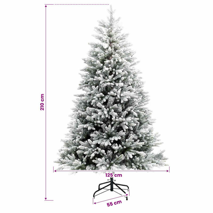 Brad de Crăciun artificial cu globuri 210 cm 300 LED-uri - WALTI WALTI
