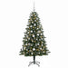 Brad de Crăciun artificial cu globuri 210 cm 300 LED-uri - WALTI WALTI