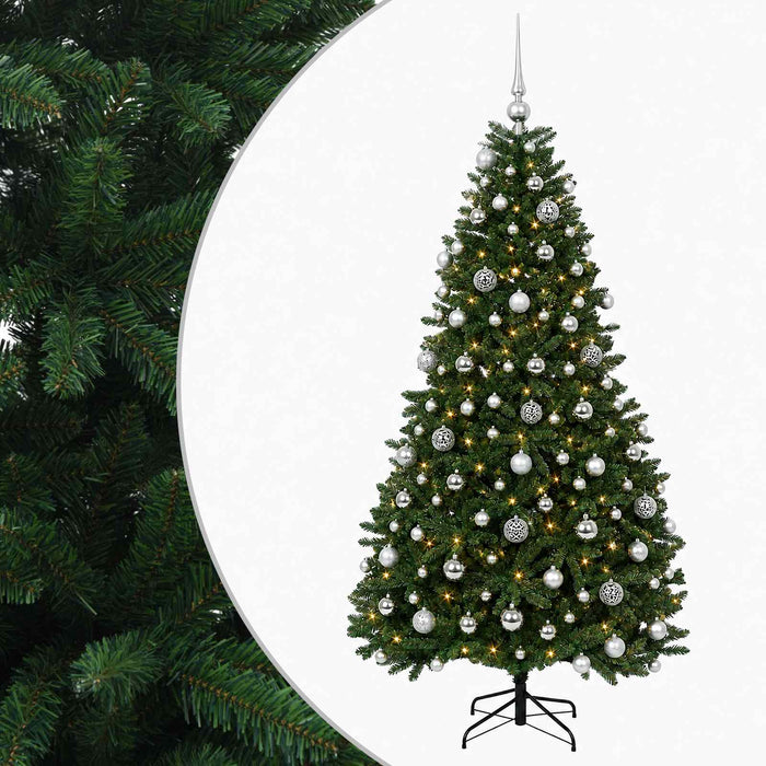 Brad de Crăciun artificial, verde mediu, cu globuri 180 cm - WALTI WALTI
