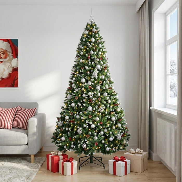 Brad de Crăciun artificial, verde, cu globuri 240 cm - WALTI WALTI