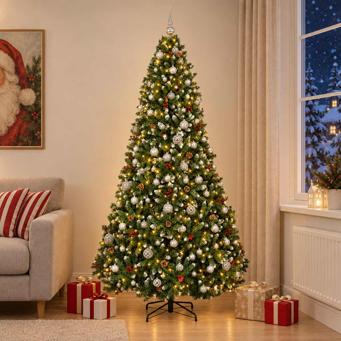 Brad de Crăciun artificial, verde, cu globuri 240 cm - WALTI WALTI