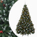 Brad de Crăciun artificial verde cu globuri 210 cm 300 LED-uri - WALTI WALTI