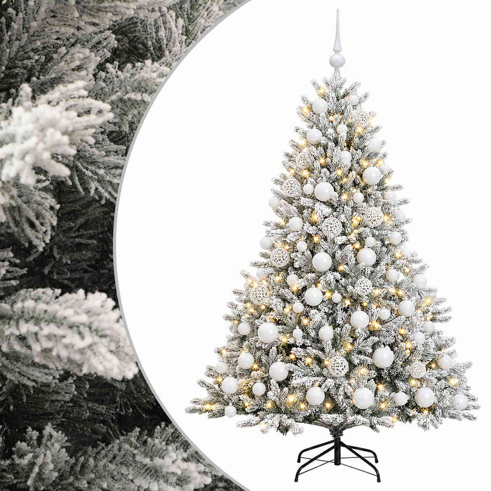 Brad de Crăciun artificial cu glob 210 cm 300 LED-uri Alb cald WALTI