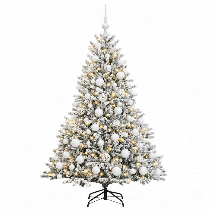 Brad de Crăciun artificial cu glob 210 cm 300 LED-uri Alb cald WALTI