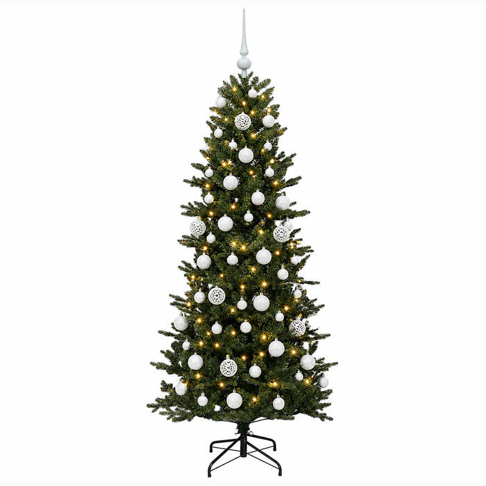 Brad de Crăciun artificial cu glob 210 cm 300 LED-uri Alb cald WALTI
