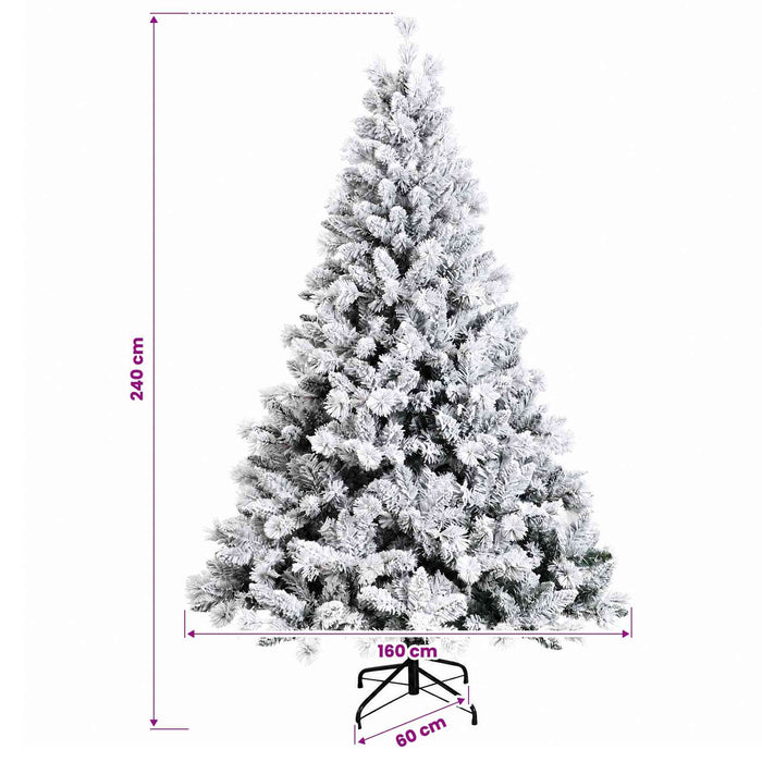 Brad de Crăciun artificial cu globuri 240 cm 300 LED-uri WALTI