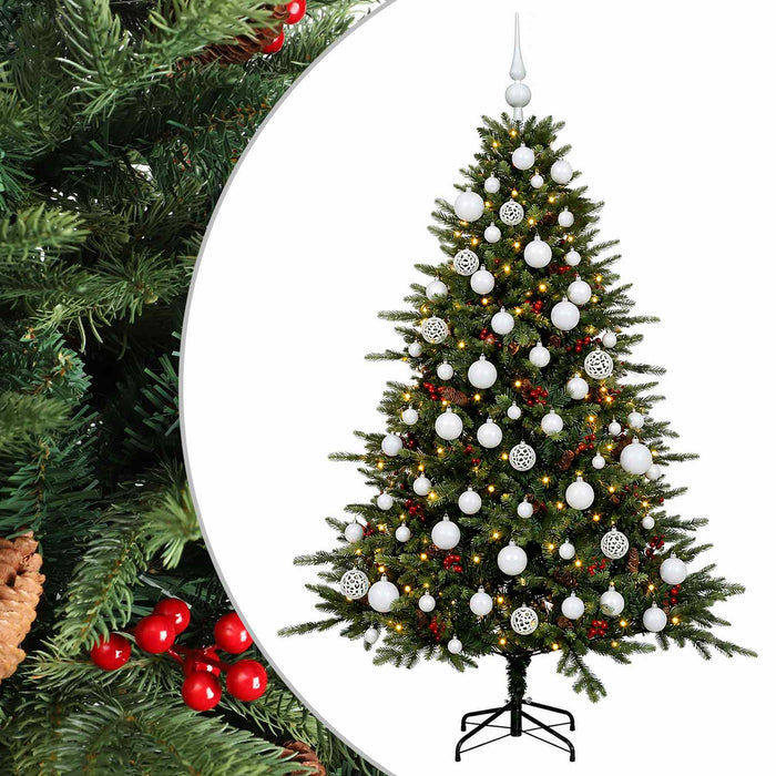 Brad de Crăciun artificial cu glob 210 cm 300 LED-uri Alb cald WALTI