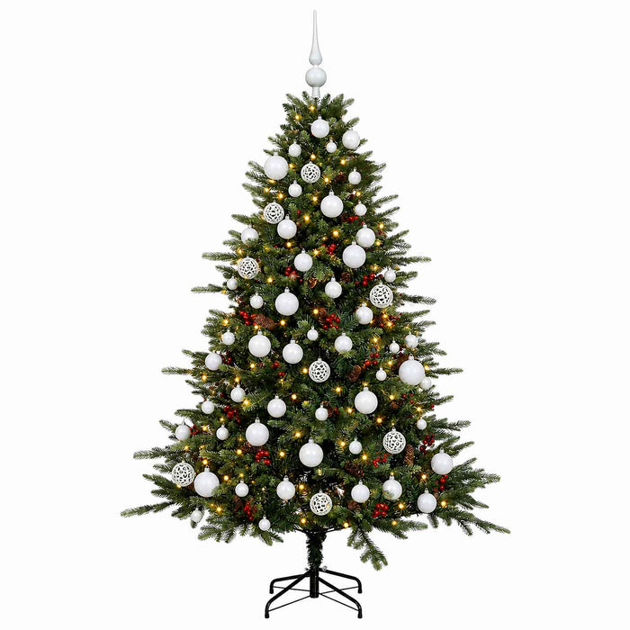 Brad de Crăciun artificial cu glob 210 cm 300 LED-uri Alb cald WALTI