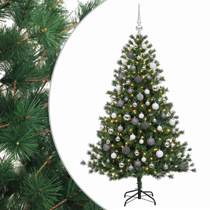 Brad de Crăciun artificial cu glob 240 cm 300 LED-uri Alb cald - WALTI WALTI