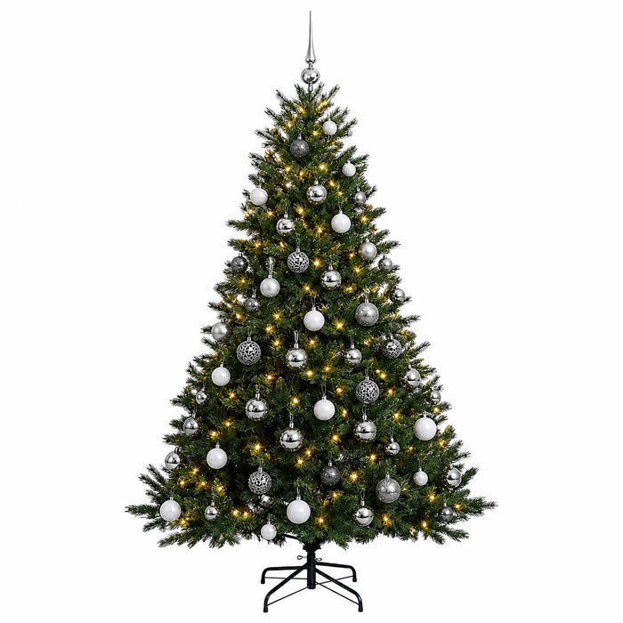 Brad de Crăciun artificial cu glob 210 cm 300 LED-uri Alb cald - WALTI WALTI