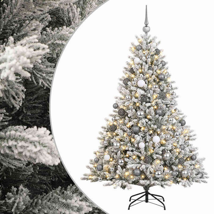 Brad de Crăciun artificial cu glob 210 cm 300 LED-uri Alb cald - WALTI WALTI