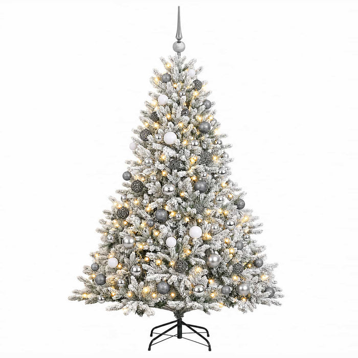 Brad de Crăciun artificial cu glob 210 cm 300 LED-uri Alb cald - WALTI WALTI