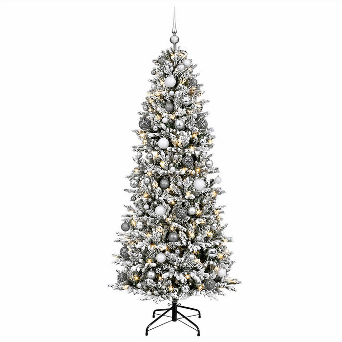 Brad de Crăciun artificial cu glob 180 cm 300 LED-uri Alb cald - WALTI WALTI