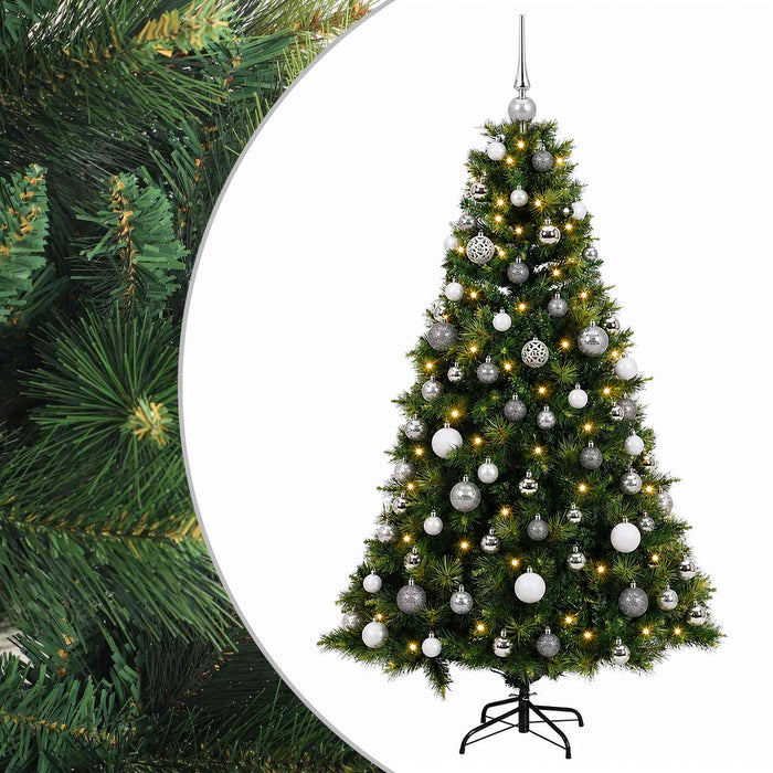 Brad de Crăciun artificial cu glob 180 cm 300 LED-uri Alb cald - WALTI WALTI