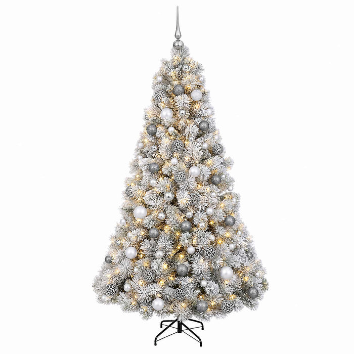 Brad de Crăciun artificial cu glob 180 cm 300 LED-uri Alb cald - WALTI WALTI