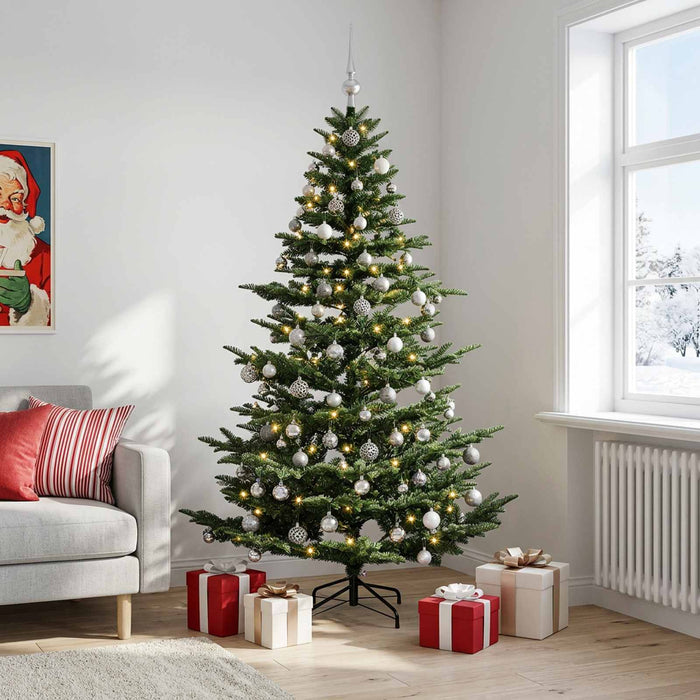 Brad de Crăciun artificial cu glob 180 cm 300 LED-uri Alb cald - WALTI WALTI