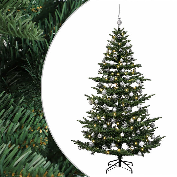 Brad de Crăciun artificial cu glob 210 cm 300 LED-uri Alb cald - WALTI WALTI