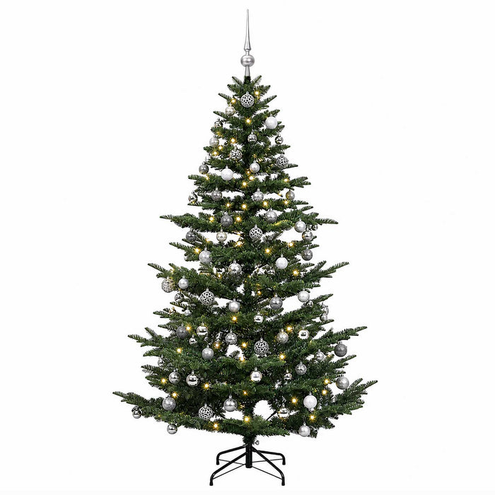 Brad de Crăciun artificial cu glob 210 cm 300 LED-uri Alb cald - WALTI WALTI