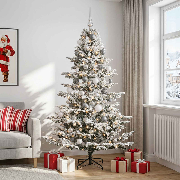 Brad de Crăciun artificial cu glob 210 cm 300 LED-uri Alb cald - WALTI WALTI