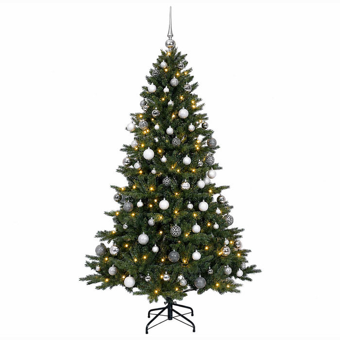 Brad de Crăciun artificial cu glob 210 cm 300 LED-uri Alb cald - WALTI WALTI