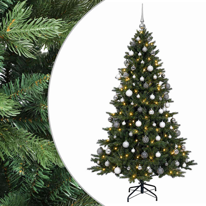 Brad de Crăciun artificial cu glob 240 cm 300 LED-uri Alb cald - WALTI WALTI