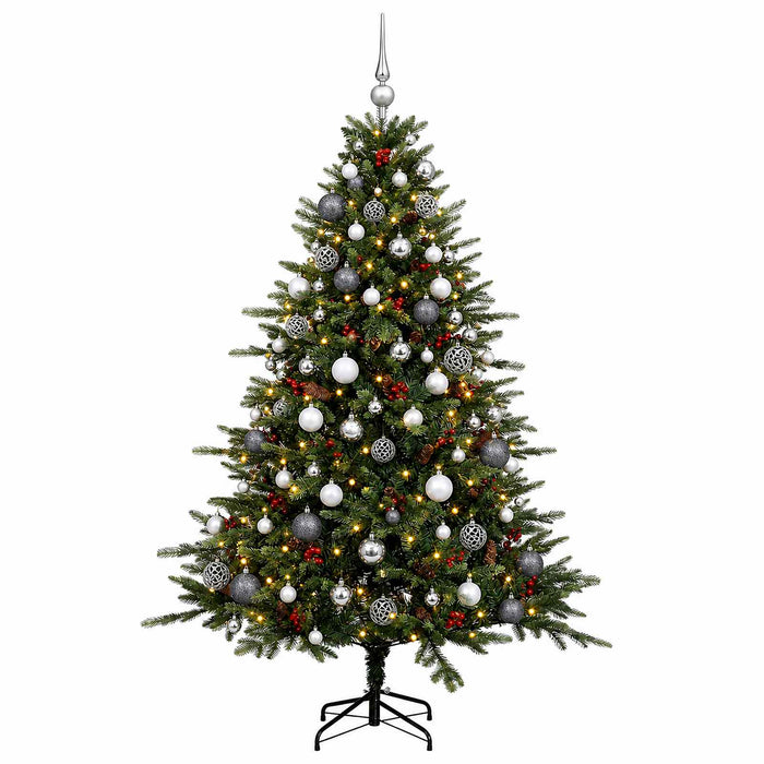 Brad de Crăciun artificial cu glob 240 cm 300 LED-uri Alb cald - WALTI WALTI