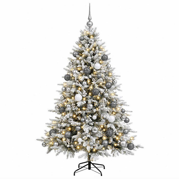 Brad de Crăciun artificial cu glob 180 cm 300 LED-uri Alb cald - WALTI WALTI