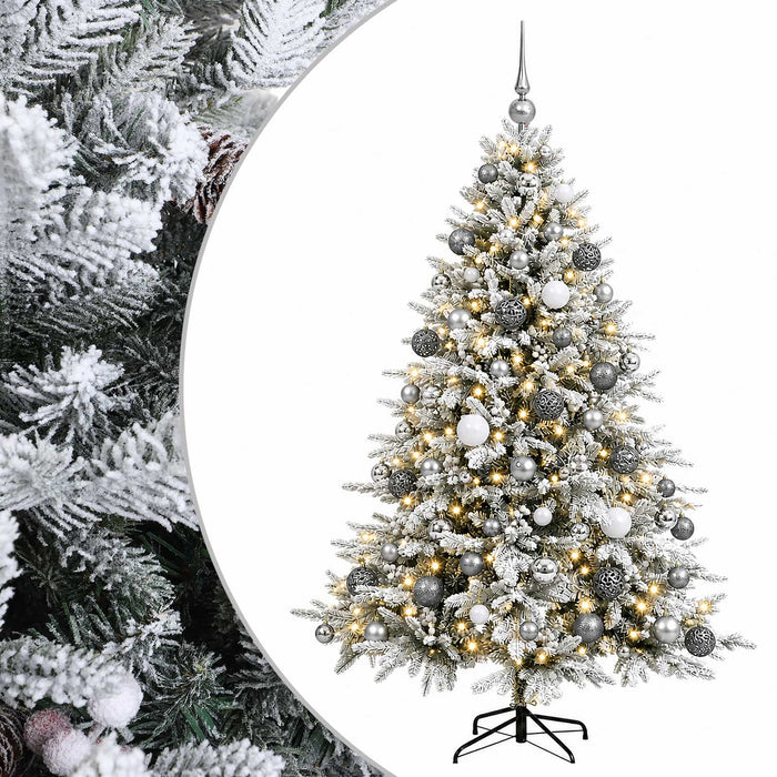 Brad de Crăciun artificial cu glob 210 cm 300 LED-uri Alb cald - WALTI WALTI