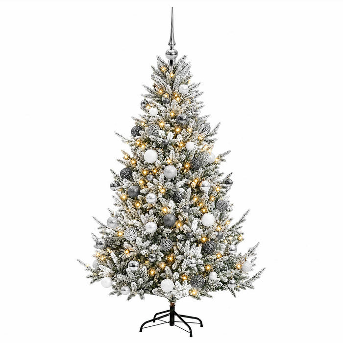 Brad de Crăciun artificial cu glob 180 cm 300 LED-uri Alb cald - WALTI WALTI