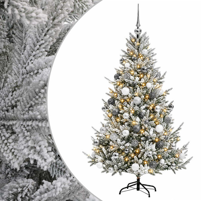 Brad de Crăciun artificial cu glob 210 cm 300 LED-uri Alb cald - WALTI WALTI