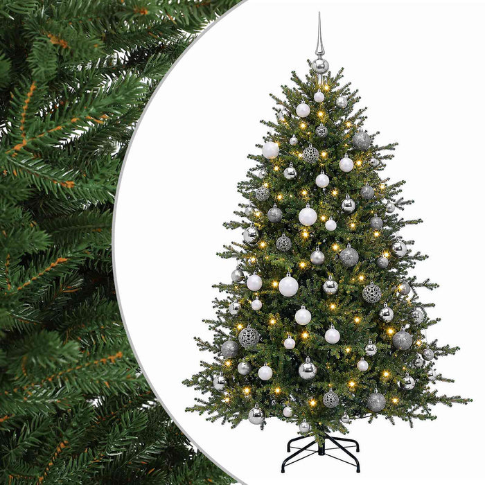 Brad de Crăciun artificial cu glob 210 cm 300 LED-uri Alb cald - WALTI WALTI