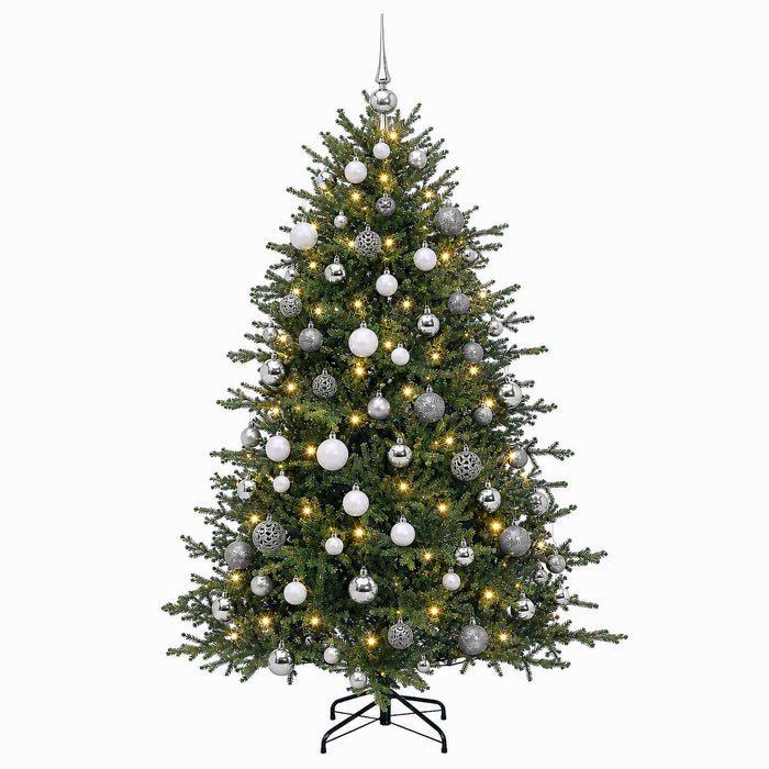 Brad de Crăciun artificial cu glob 210 cm 300 LED-uri Alb cald - WALTI WALTI