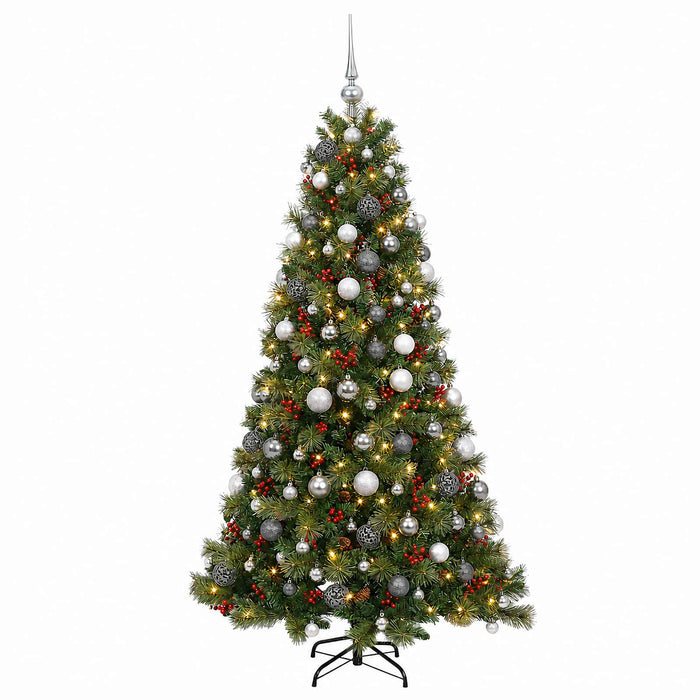 Brad de Crăciun artificial cu glob 180 cm 300 LED-uri Alb cald - WALTI WALTI