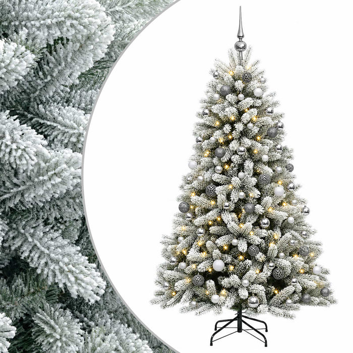 Brad de Crăciun artificial cu globuri 180 cm 300 LED-uri - WALTI WALTI
