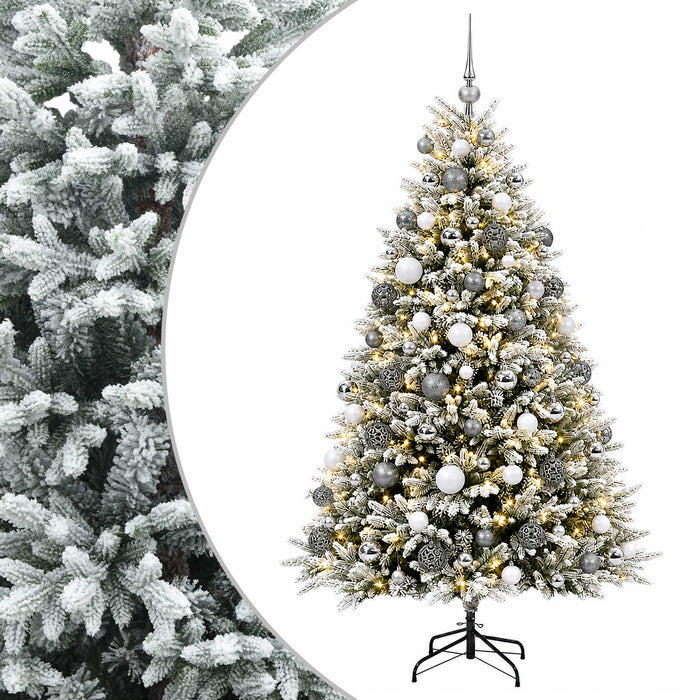Brad de Crăciun artificial cu globuri 240 cm 300 LED-uri - WALTI WALTI