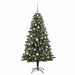 Brad de Crăciun artificial cu globuri 210 cm 300 LED-uri - WALTI WALTI