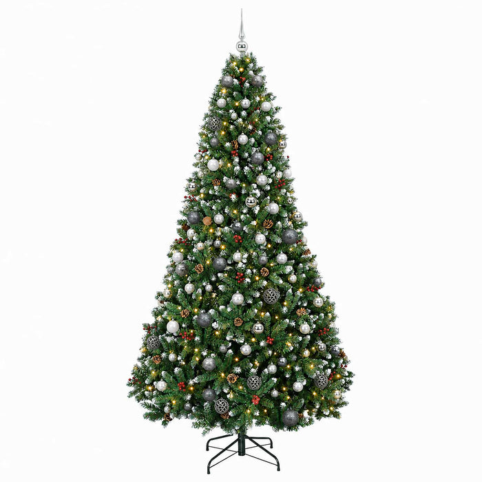 Brad de Crăciun artificial cu globuri 210 cm 300 LED-uri - WALTI WALTI