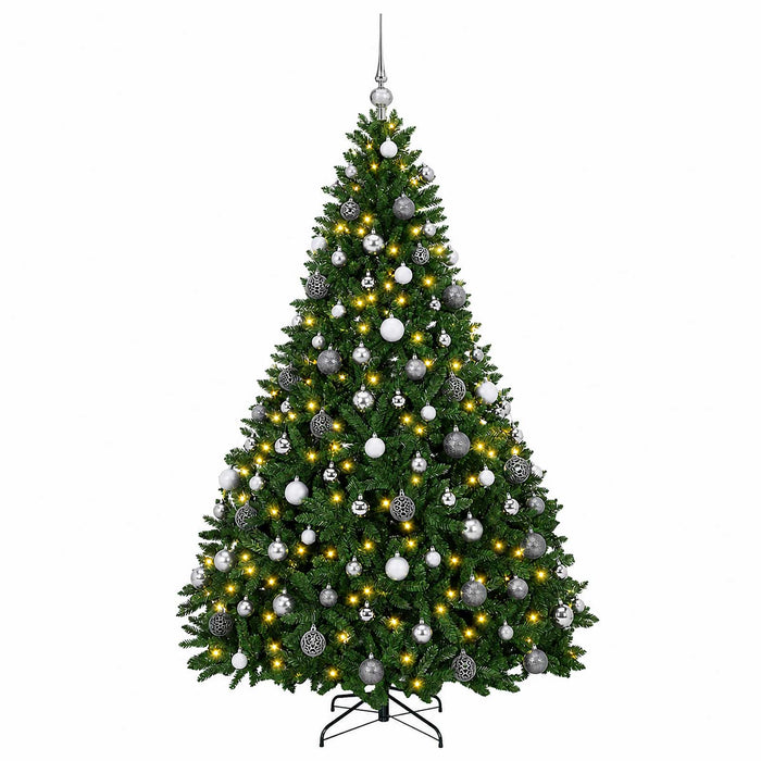Brad de Crăciun artificial, verde mediu, cu globuri 180 cm - WALTI WALTI