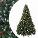 Brad de Crăciun artificial cu globuri 210 cm 300 LED-uri - WALTI WALTI