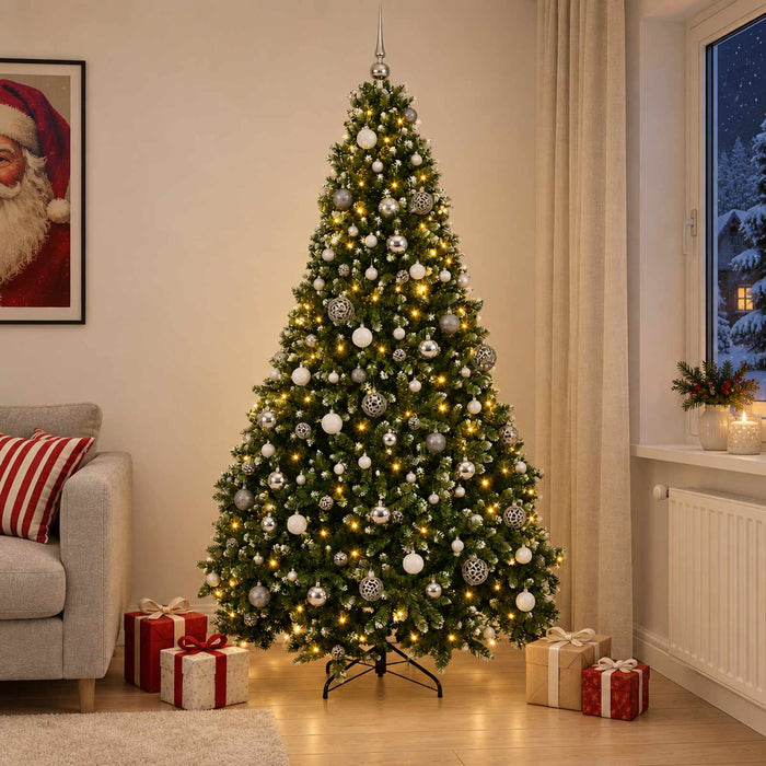 Brad de Crăciun artificial cu globuri 300 cm 600 LED-uri - WALTI WALTI