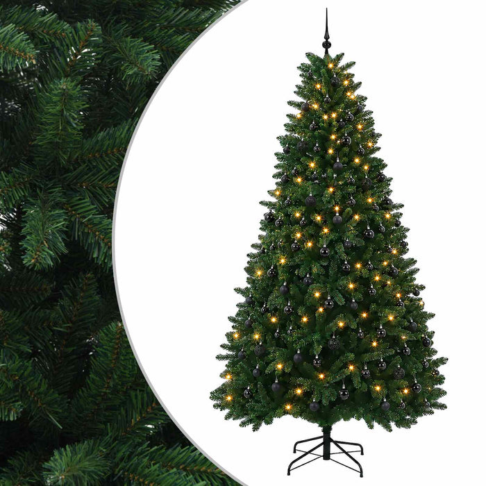 Brad de Crăciun artificial, verde mediu, cu globuri 300 cm WALTI