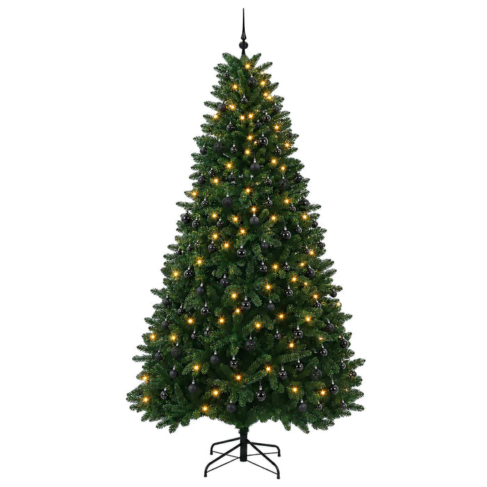 Brad de Crăciun artificial, verde mediu, cu globuri 300 cm WALTI
