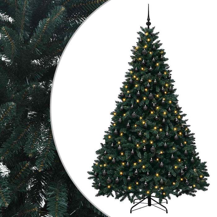 Brad de Crăciun artificial, verde închis, cu globuri 300 cm - WALTI WALTI