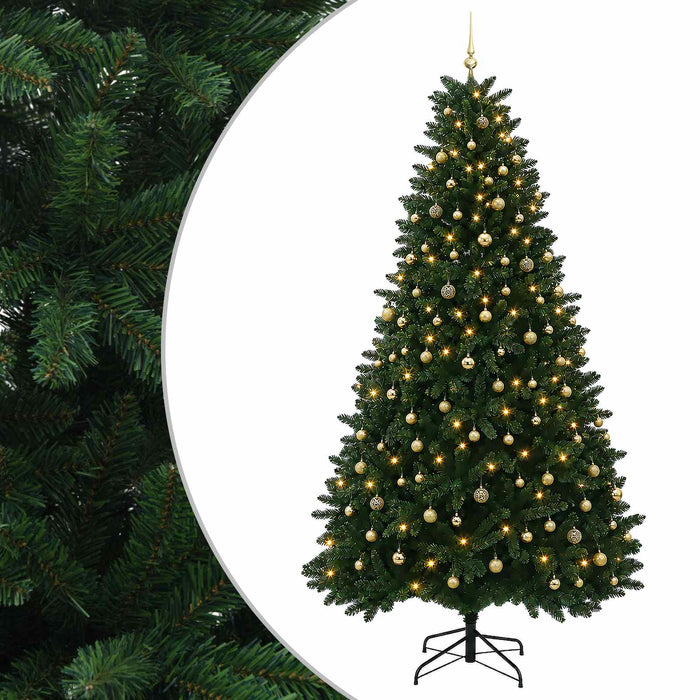 Brad de Crăciun artificial, verde mediu, cu globuri 270 cm - WALTI WALTI