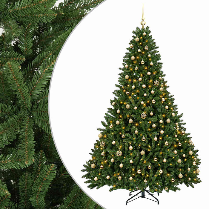 Brad de Crăciun artificial verde deschis cu globuri 270 cm - WALTI WALTI